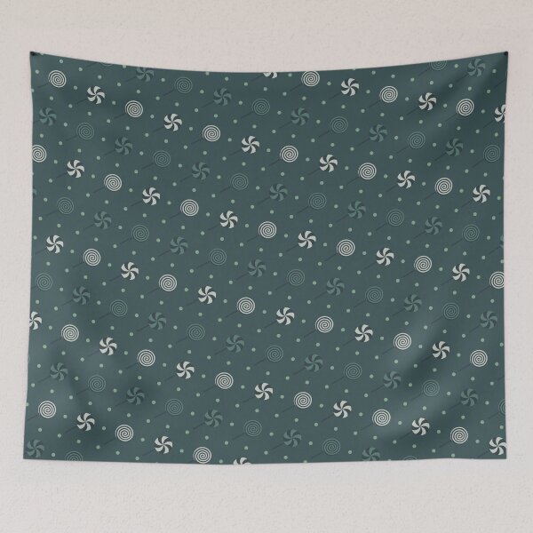 Item preview, Green Layout White Dots Lollipops & Pinwheels Boundless Decor designed and sold by Alchemy-A-La-G.