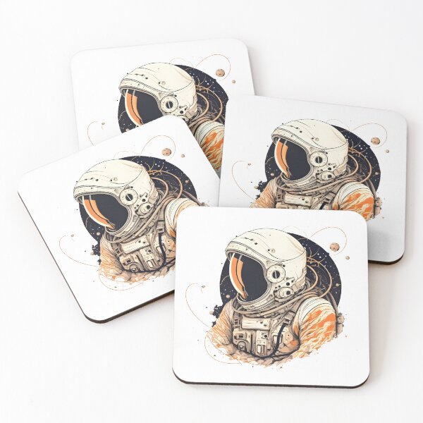 Item preview, Beautiful Astronaut in Space  designed and sold by MoonRag.