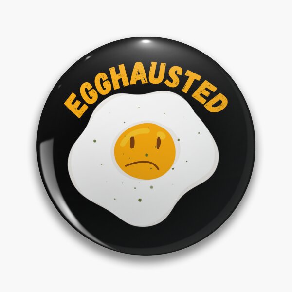 Item preview, Egghausted - Exhausted Egg Puns designed and sold by Millusti.