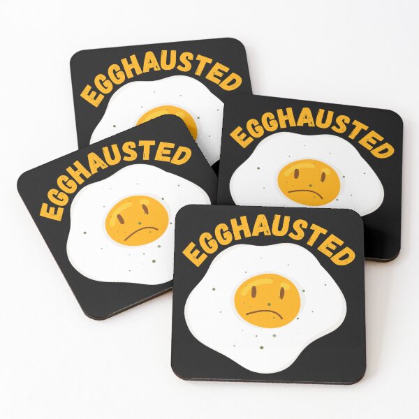 Item preview, Egghausted - Exhausted Egg Puns designed and sold by Millusti.