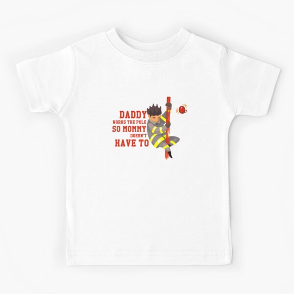 Funny Firefighting Daddy T-Shirt - Firefighter Dad Fireman Kids T-Shirt