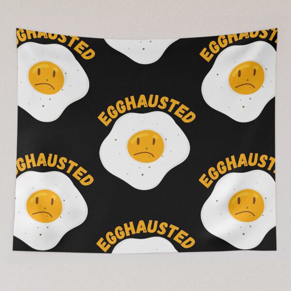 Item preview, Egghausted - Exhausted Egg Puns designed and sold by Millusti.