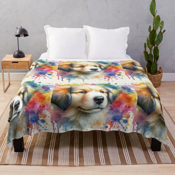 Item preview, “Pawsitively Vibrant: A Dog’s Chromatic Tale” St. Bernard or Saint Bernard designed and sold by Dominika Farkašová.