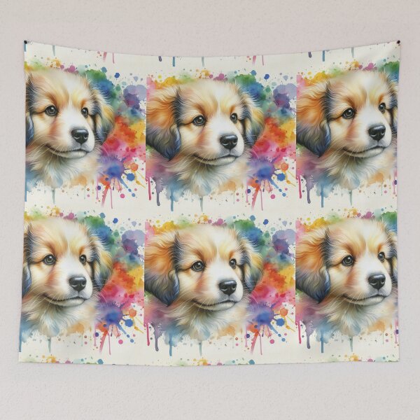 Item preview, “Pawsitively Vibrant: A Dog’s Chromatic Tale” St. Bernard or Saint Bernard  designed and sold by Dominika Farkašová.