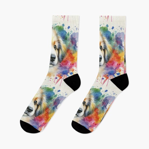 Item preview, “Pawsitively Vibrant: A Dog’s Chromatic Tale” St. Bernard or Saint Bernard  designed and sold by Dominika Farkašová.