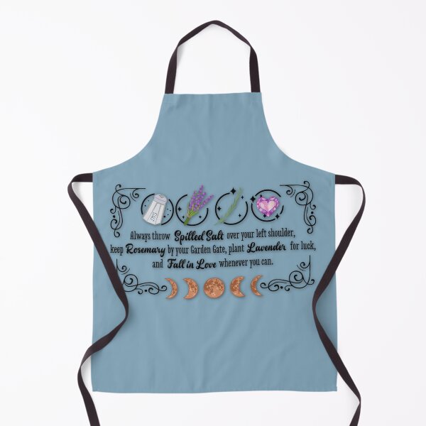 Item preview, Boho Dusty Blue, Cottagecore - Always Throw Salt, Rosemary, Lavender, and Love, AlaskaMagick designed and sold by Alaska Magick.