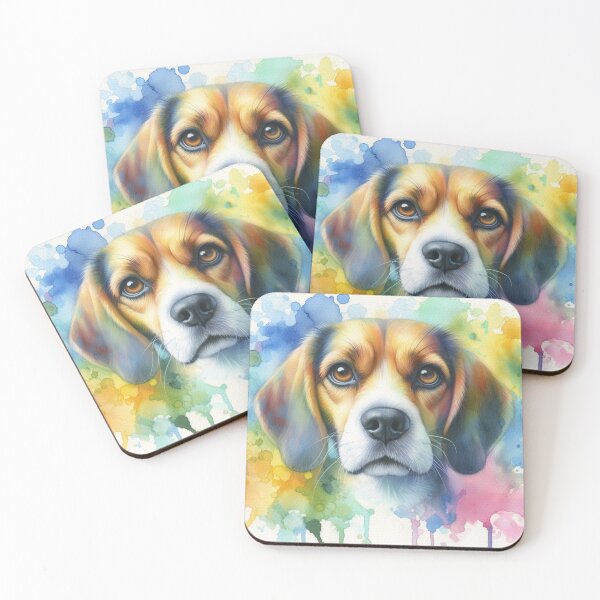 Item preview, “Fur-ever Expressive: Watercolor Whispers” beagle designed and sold by Dominika Farkašová.