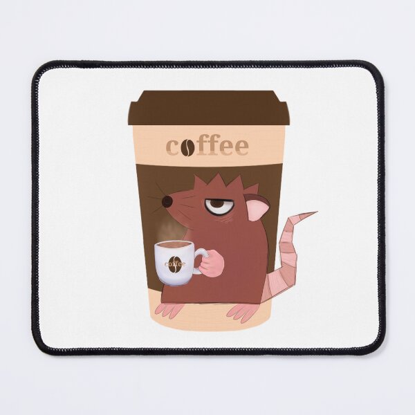 Item preview, coffee time (mouse drinking coffee) designed and sold by GuedesArt.