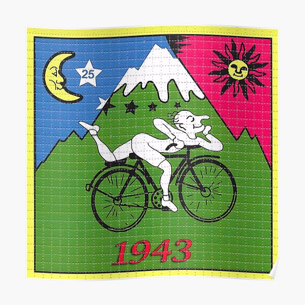 LSD - Albert Hofmann - Bicycle Day Poster
