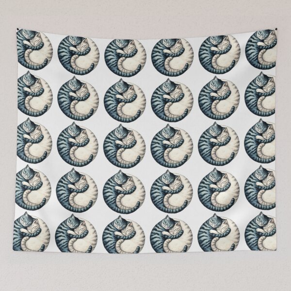 Item preview, yinyang cats designed and sold by kici-kici-miau.