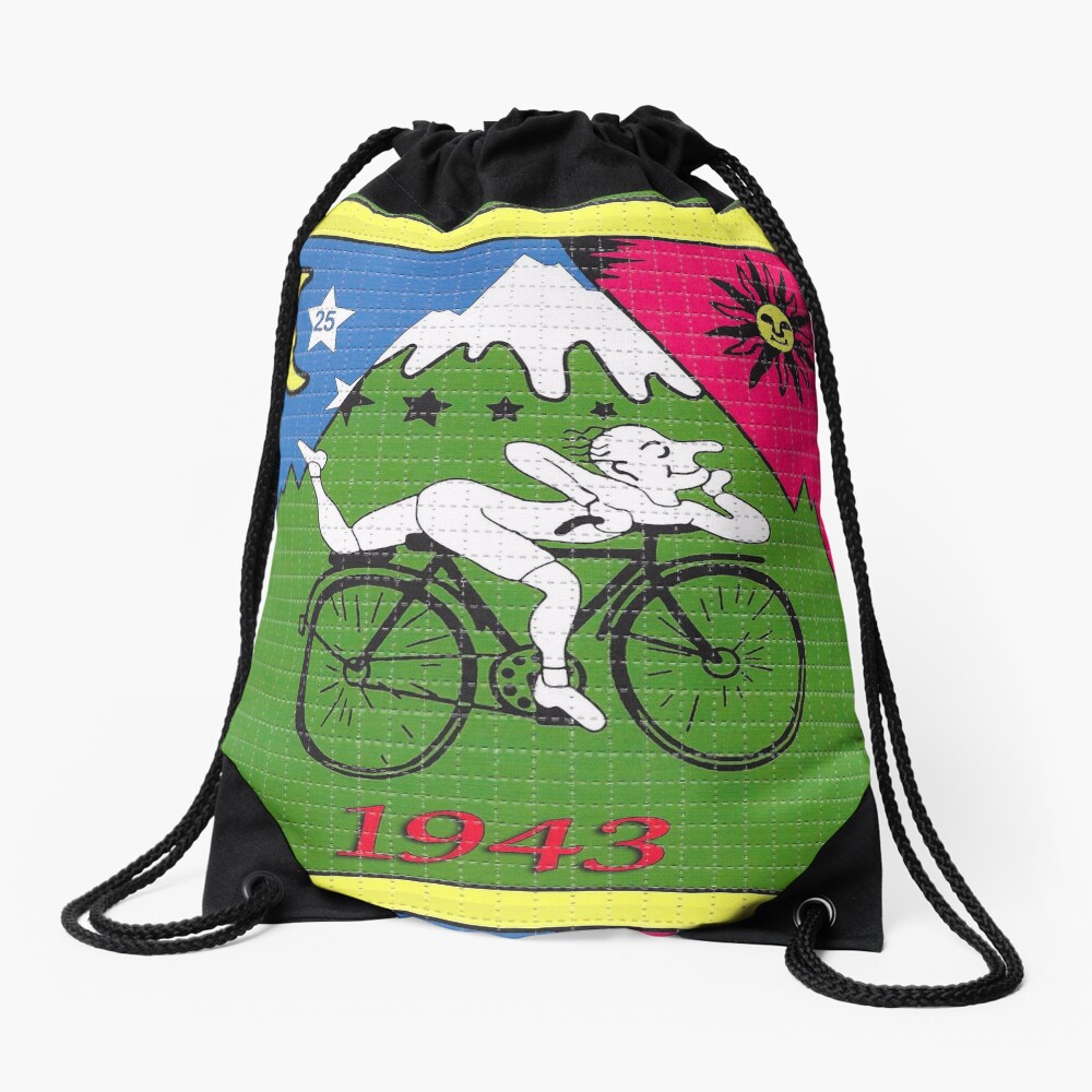LSD - Albert Hofmann - Bicycle Day Drawstring Bag