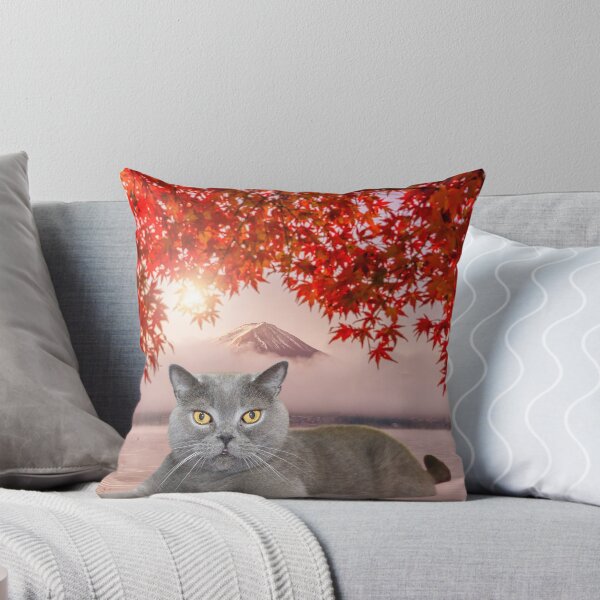 Item preview, Noble Cat sitting in front of Mountain designed and sold by Poodle-Bonita.