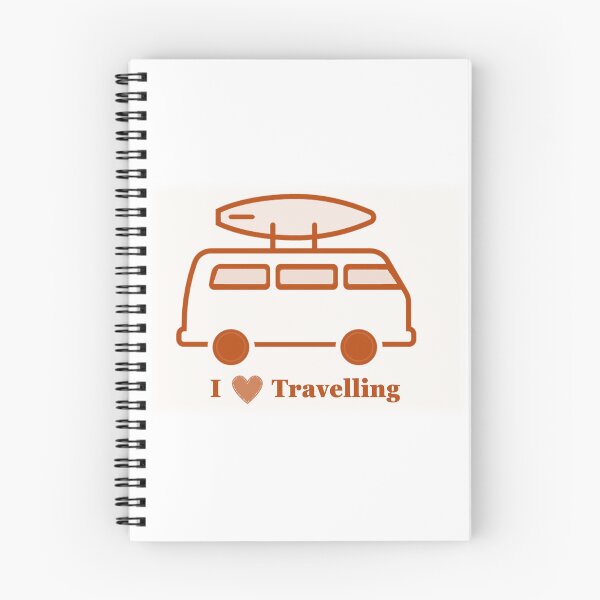 Item preview, Orange Campervan - I love travelling designed and sold by ArtisticSVibes.