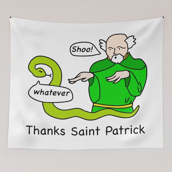 Aperçu de l'œuvre Merci Saint Patrick créée et vendue par BrushAndPen.