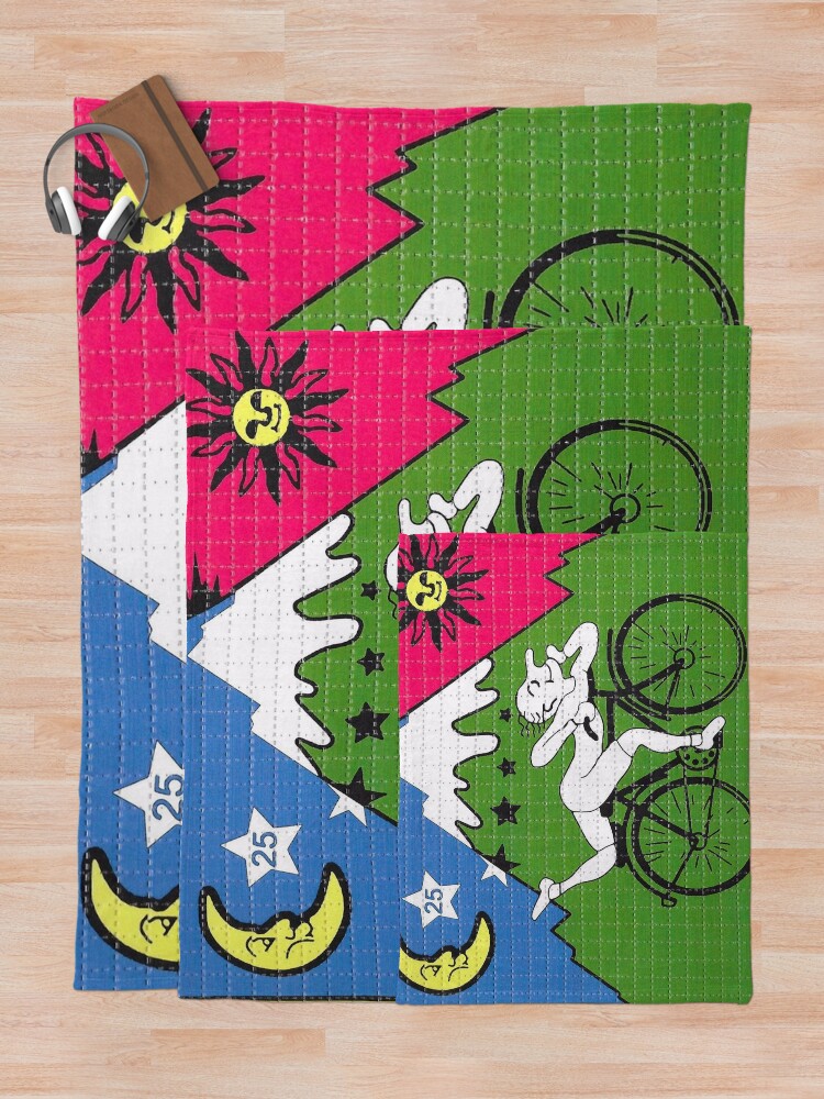 Alternate view of LSD - Albert Hofmann - Bicycle Day Throw Blanket