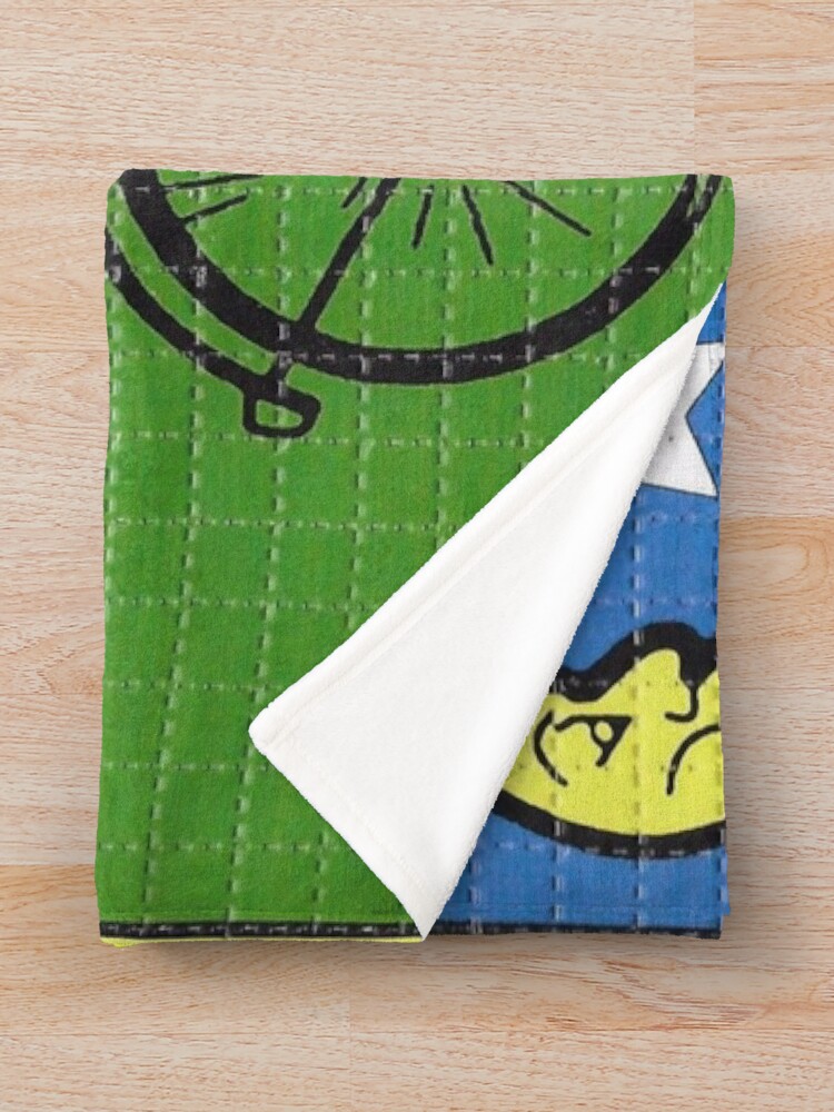 Alternate view of LSD - Albert Hofmann - Bicycle Day Throw Blanket