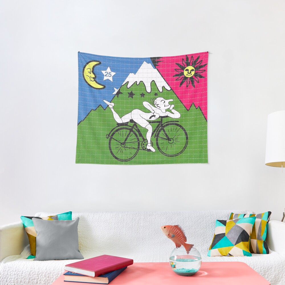 LSD - Albert Hofmann - Bicycle Day Tapestry