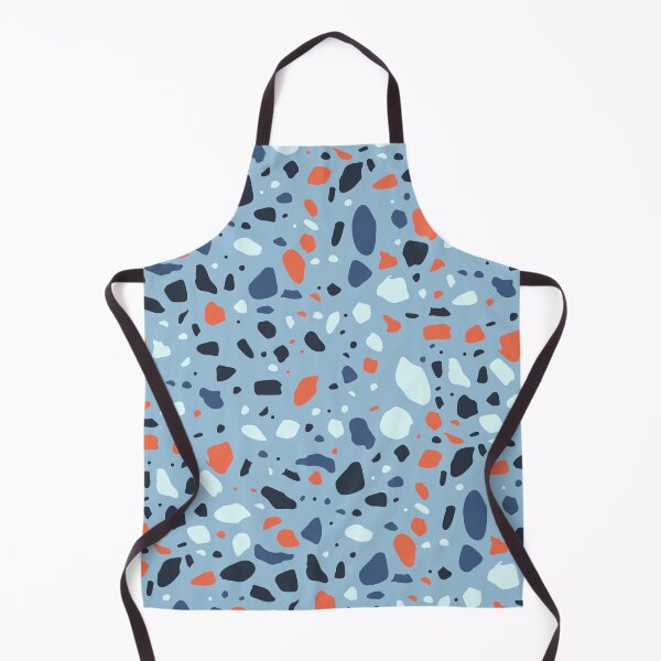 Item preview, Blue Layout Black & Orange Terrazzo Blots Boundless Decor designed and sold by Alchemy-A-La-G.