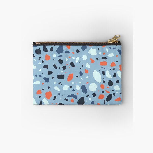 Item preview, Blue Layout Black & Orange Terrazzo Blots Boundless Decor designed and sold by Alchemy-A-La-G.
