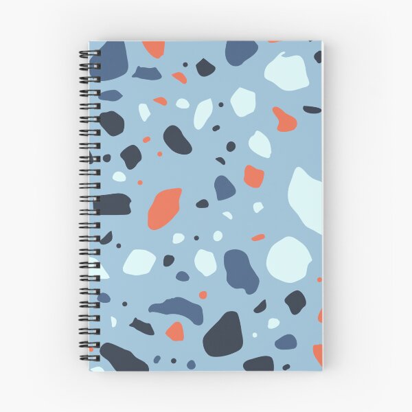 Item preview, Blue Layout Black & Orange Terrazzo Blots Boundless Decor designed and sold by Alchemy-A-La-G.