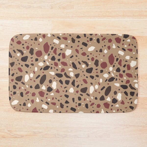 Item preview, Brown Layout White & Red Terrazzo Blots Boundless Decor designed and sold by Alchemy-A-La-G.