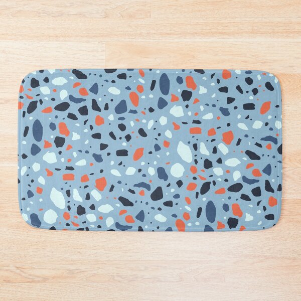 Item preview, Blue Layout Black & Orange Terrazzo Blots Boundless Decor designed and sold by Alchemy-A-La-G.
