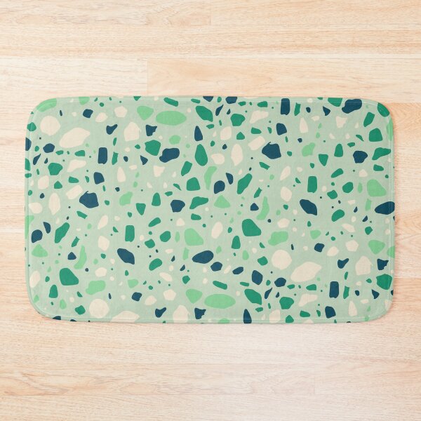Item preview, Green Layout Blue & White Terrazzo Blots Boundless Decor designed and sold by Alchemy-A-La-G.