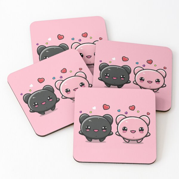 Item preview, Funny kawaii cute couple of axolotls in love designed and sold by Trend-Beaver.