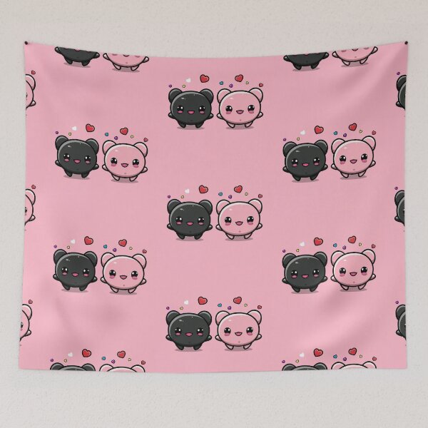 Item preview, Funny kawaii cute couple of axolotls in love designed and sold by Trend-Beaver.