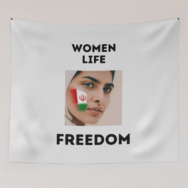 Item preview, Women Life Freedom - Iran Protests designed and sold by BababuuuPrint.