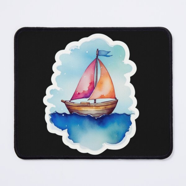 Item preview, Colorful sailboat on the high seas. designed and sold by NewtBoo.