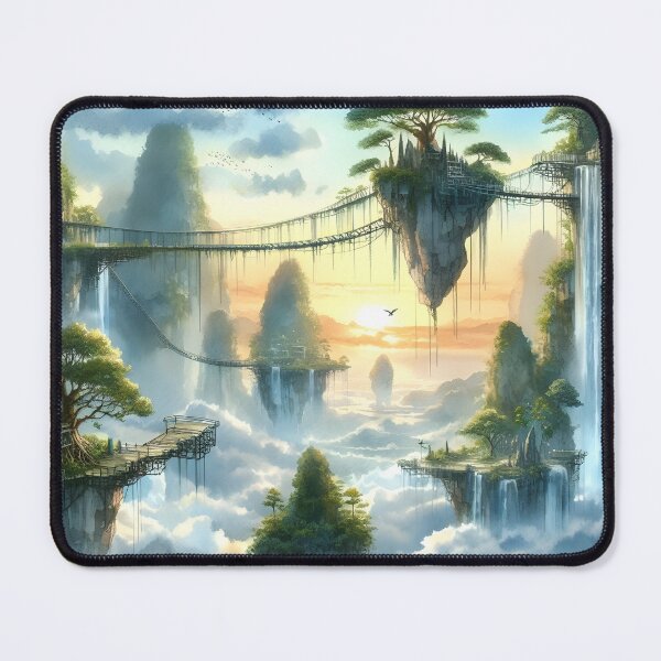 Item preview,  "Water-colored Magical Above the Sky Harmony  #27 Throw Pillow designed and sold by LLdreams.