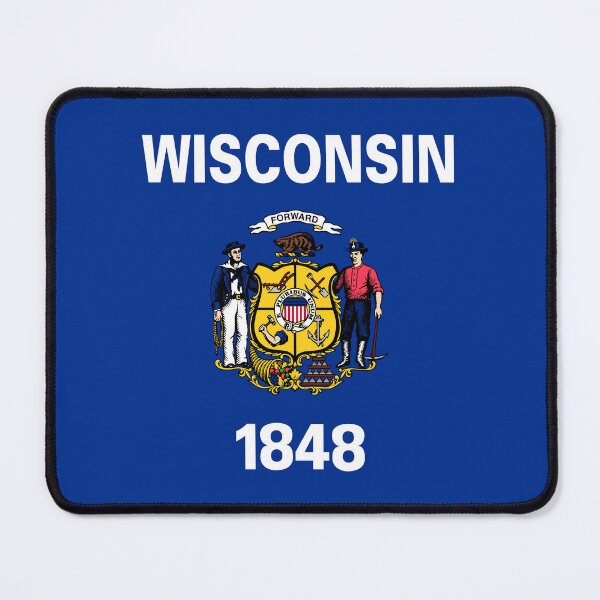 Item preview, Wisconsin State Flag designed and sold by FlagsandSymbols.