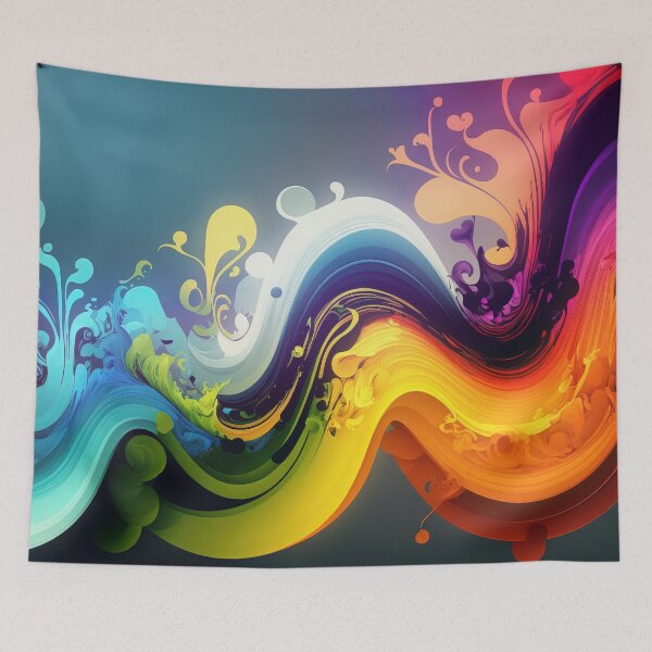 Item preview, Rainbow Splash Wave designed and sold by KeeganCreations.