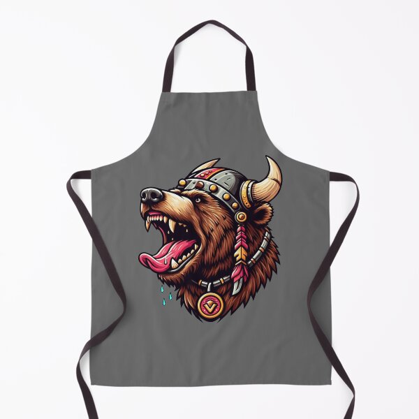 Item preview, VIKING BEAR HEAD - #666666 designed and sold by Marlon Oseguera.
