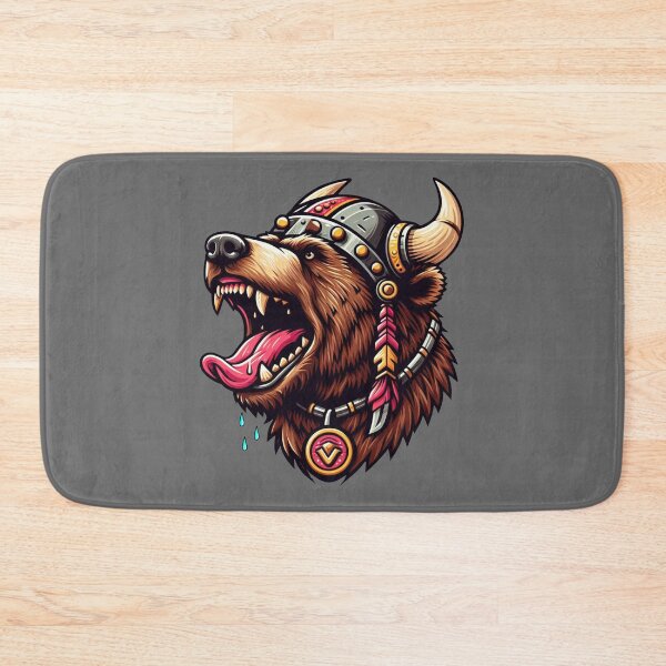 Item preview, VIKING BEAR HEAD - #666666 designed and sold by Marlon Oseguera.