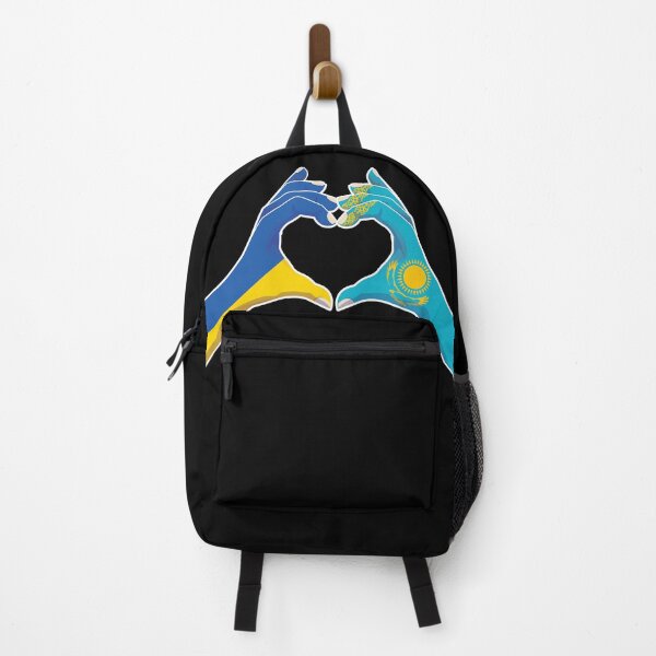 Item preview, Kazakhstan Kazakstan Kazakh Kaza Ukraine Ukrainian Love Heart Peace designed and sold by FlagX.