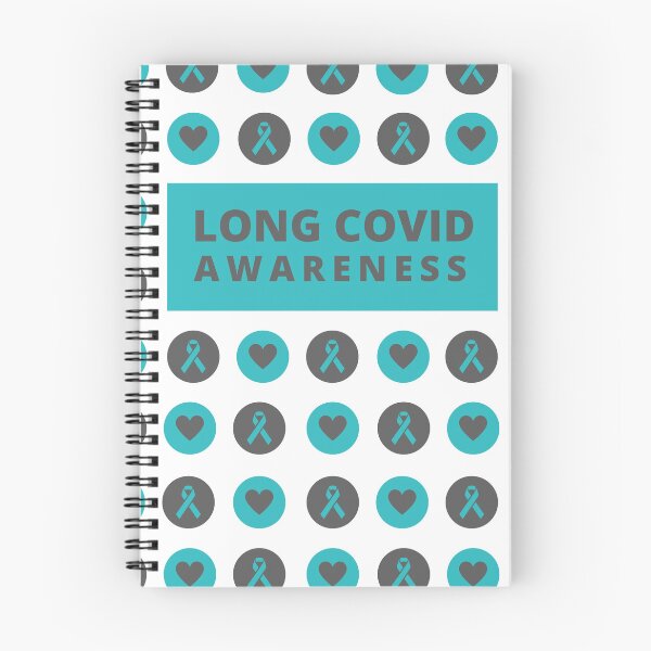 Item preview, Long Covid Awareness Pattern - grey Blue designed and sold by SadTea-Longhaul.