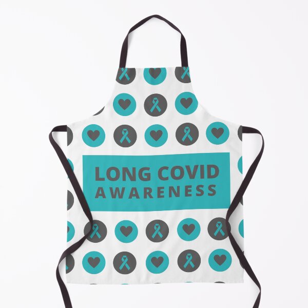 Item preview, Long Covid Awareness Pattern - grey Blue designed and sold by SadTea-Longhaul.
