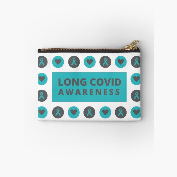 Item preview, Long Covid Awareness Pattern - grey Blue designed and sold by SadTea-Longhaul.