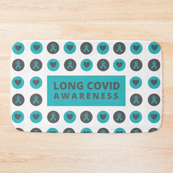 Item preview, Long Covid Awareness Pattern - grey Blue designed and sold by SadTea-Longhaul.