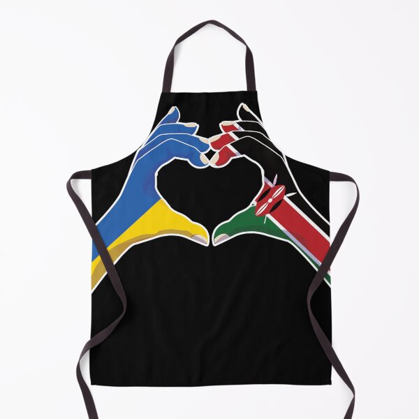 Item preview, Kenyan Kenya Ukraine Ukrainian Love Heart Peace designed and sold by FlagX.