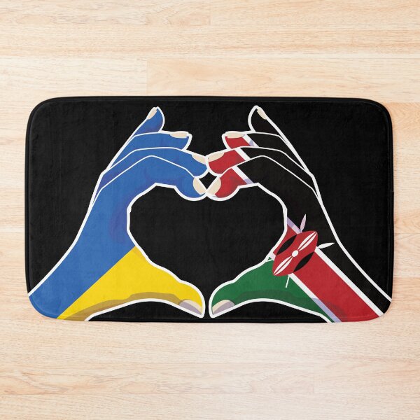 Item preview, Kenyan Kenya Ukraine Ukrainian Love Heart Peace designed and sold by FlagX.