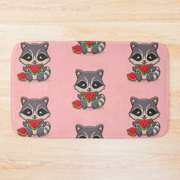 Item preview, Funny cute kawaii raccoon eating something designed and sold by Trend-Beaver.