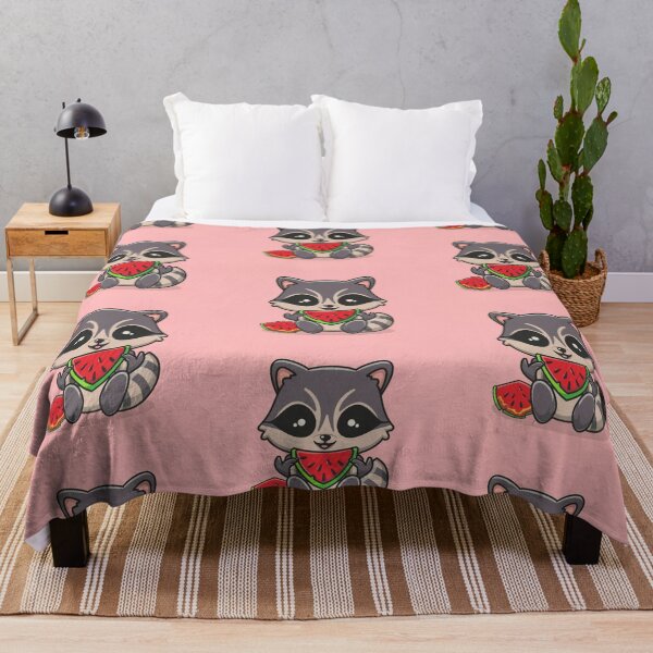Item preview, Funny cute kawaii raccoon eating something designed and sold by Trend-Beaver.
