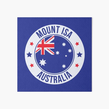 Vista previa del artículo con la obra «Monte Isa en Australia», diseñado y vendido por rootartino.