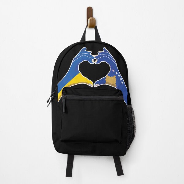 Item preview, Kosovo Kosovar Ukraine Ukrainian Love Heart Peace designed and sold by FlagX.