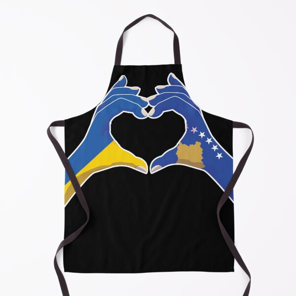 Item preview, Kosovo Kosovar Ukraine Ukrainian Love Heart Peace designed and sold by FlagX.