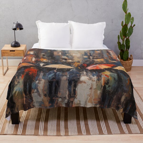 Item preview, people with umbrellas ,oil designed and sold by elegantpaterns.