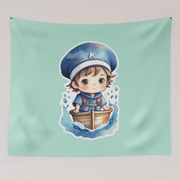 Item preview, A little sailor embarks on a sea adventure. designed and sold by NewtBoo.
